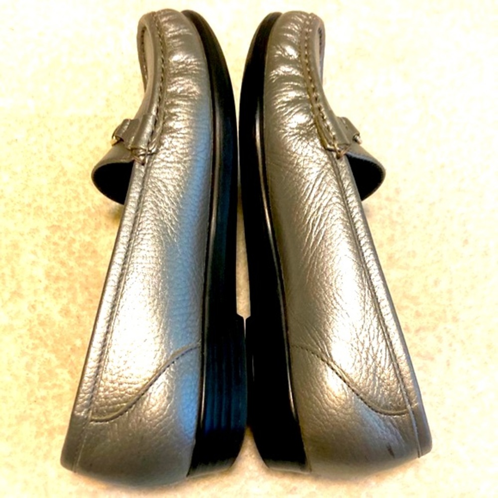 SAS Silver Leather Loafers - Picture 4 of 8